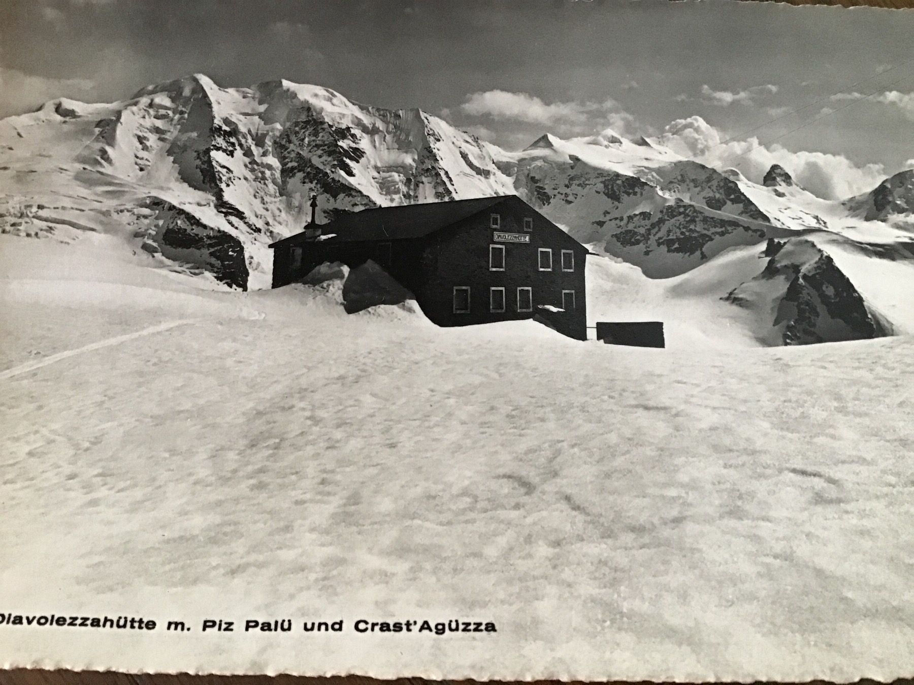 Ansichtskarten: Diavolezzahütte – Gebraucht aus Thierachern von sweden08