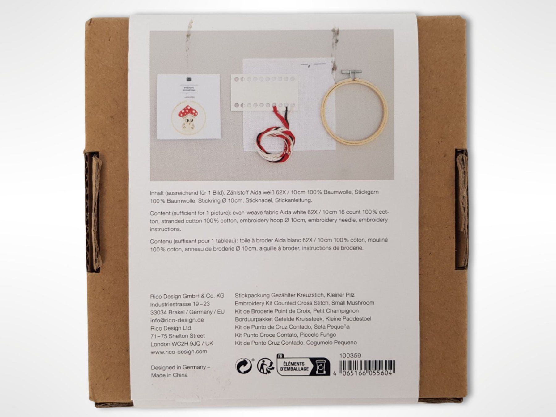 Kit bricolage: RICO DESIGN Stickpackung kleiner Pilz – Nuovo (secondo la descrizione) da Suhr venduto da Restwert_Suhr 4