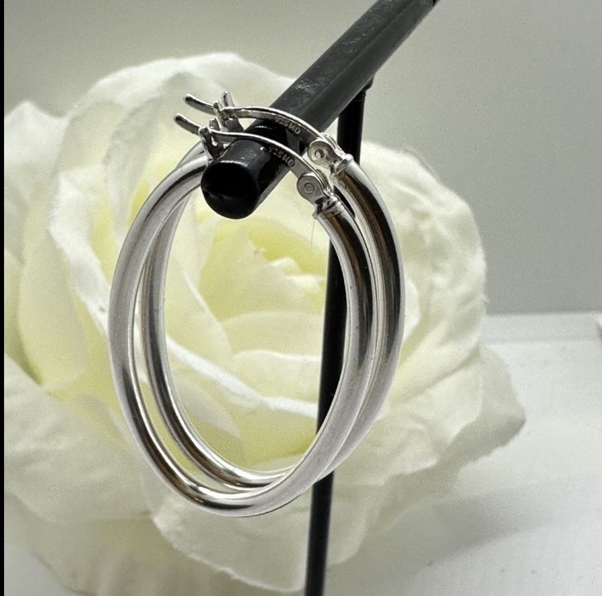 Orecchini pendenti & Orecchini a lobo: Silber Creolen – Nuovo e nell'imballaggio originale da Niederglatt ZH venduto da Silberschmuck-design