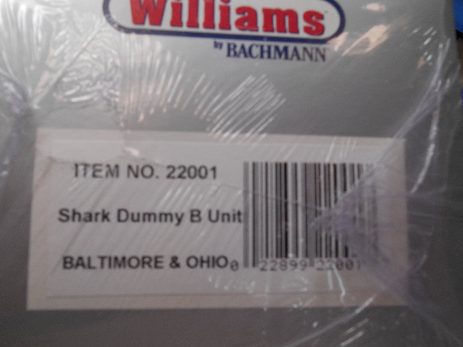 Lionel Modellini di ferrovie: Williams by Bachmann Shark Dummy B Unit Baltimore & Ohio – Nuovo e nell'imballaggio originale da Wohlen AG venduto da timpojim1 1