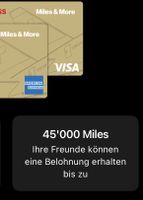 45'000 Meilen Bonus! Miles & More Kreditkarte