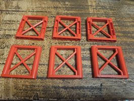 lego 64448 lot de 6 pièces Red Support 1 x 6 x 5 Girder