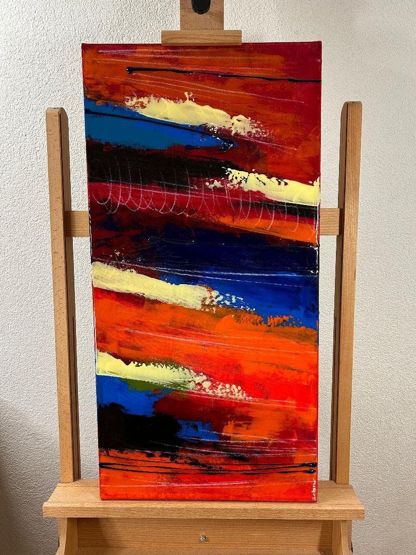 Dipinti: Im Fluss der Farben, 40 x 80 – Usato da Baar venduto da lookingGood 1
