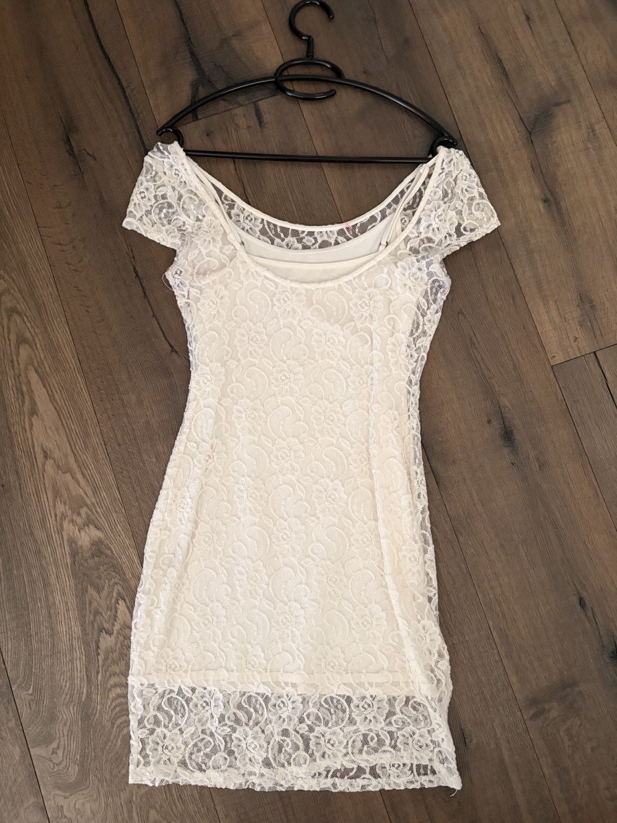 Abercrombie Vestiti: Sommerliches, weisses Spitzenkleid, Grösse S – Usato da Lachen SZ venduto da AnSi88 1