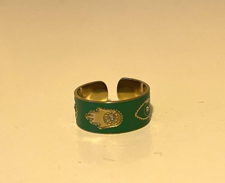 Anelli: Bague métal intérieur doré avec strass – Usato da Lausanne venduto da SandrineJavelot