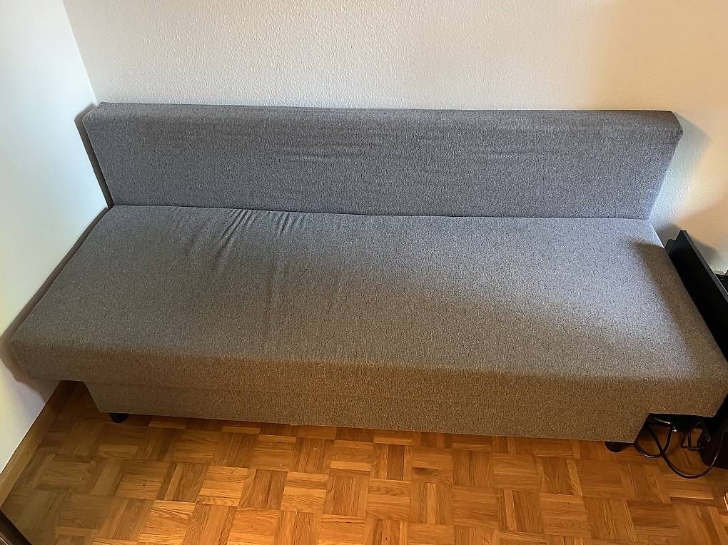 Sofas: Bettsofa grau ab 1.- – D'occasion à Zwingen par shindycool1 2