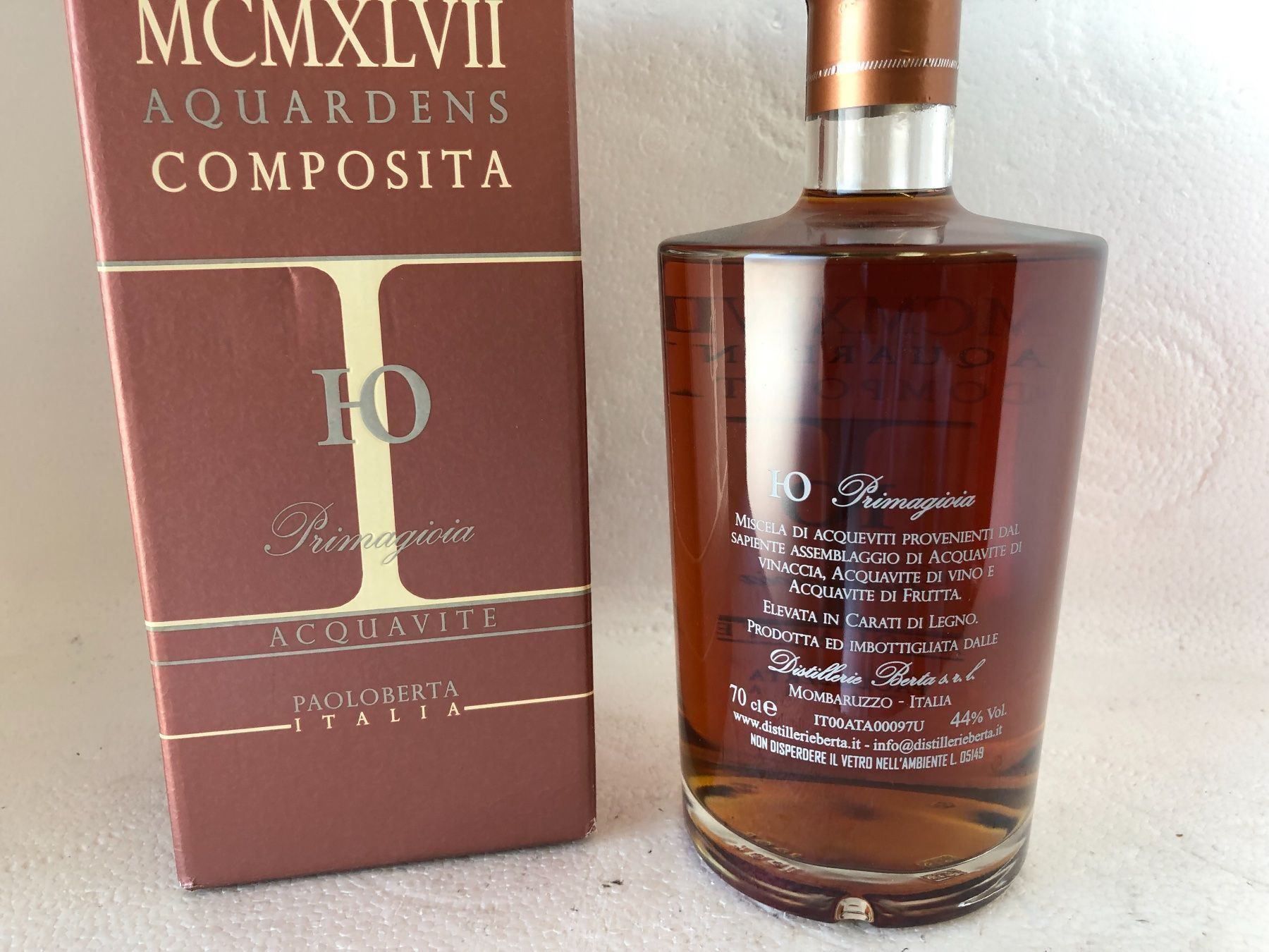 Berta Bevande alcoliche: Grappa Berta Acquavite Composita P. Berta 44% – Nuovo e nell'imballaggio originale da Wöschnau venduto da Vinsale 3