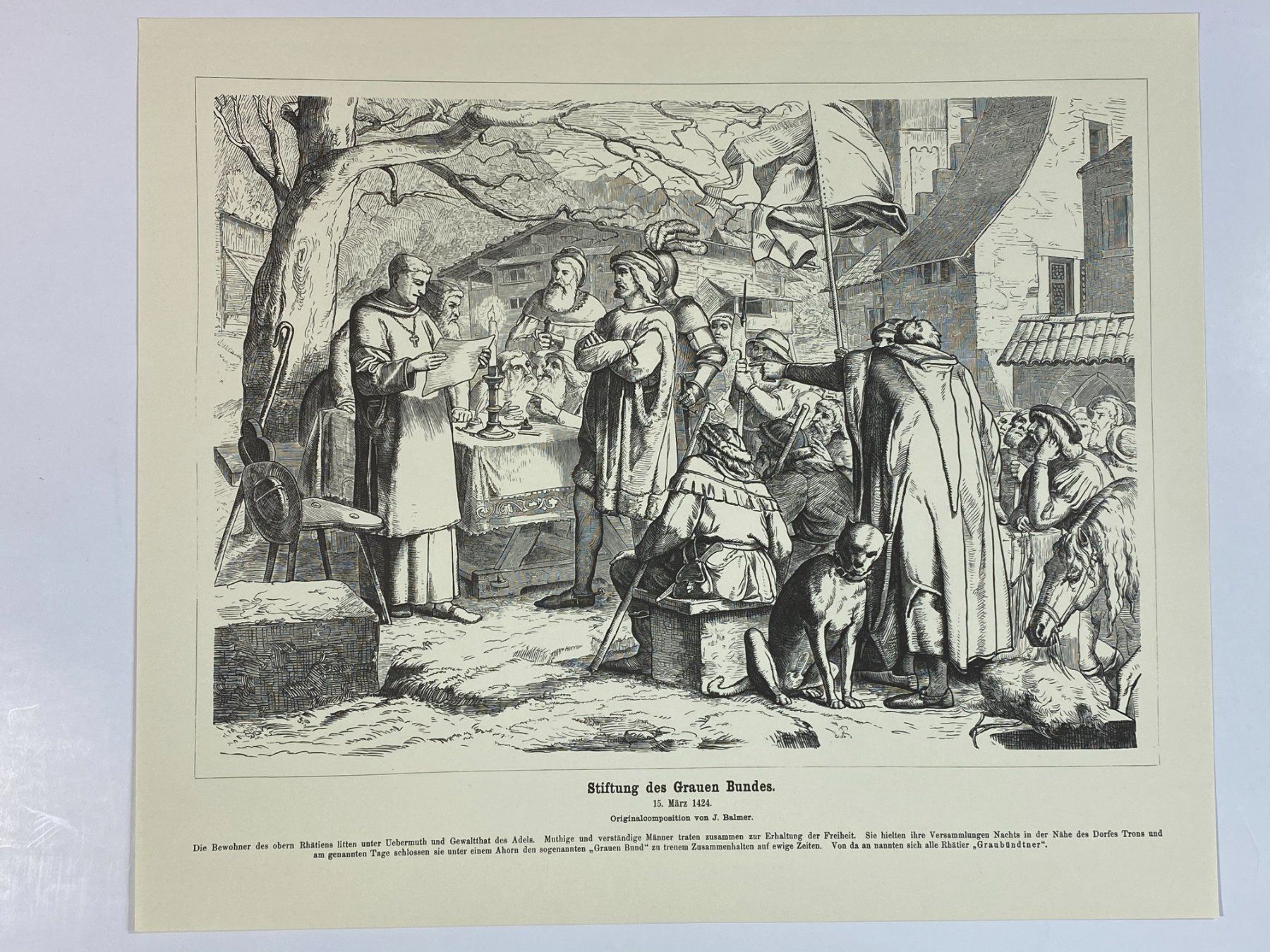 Poster & Bilder: Stiftung des grauen Bundes 1424 – Gebraucht aus Wollerau von Sammler-Ecke
