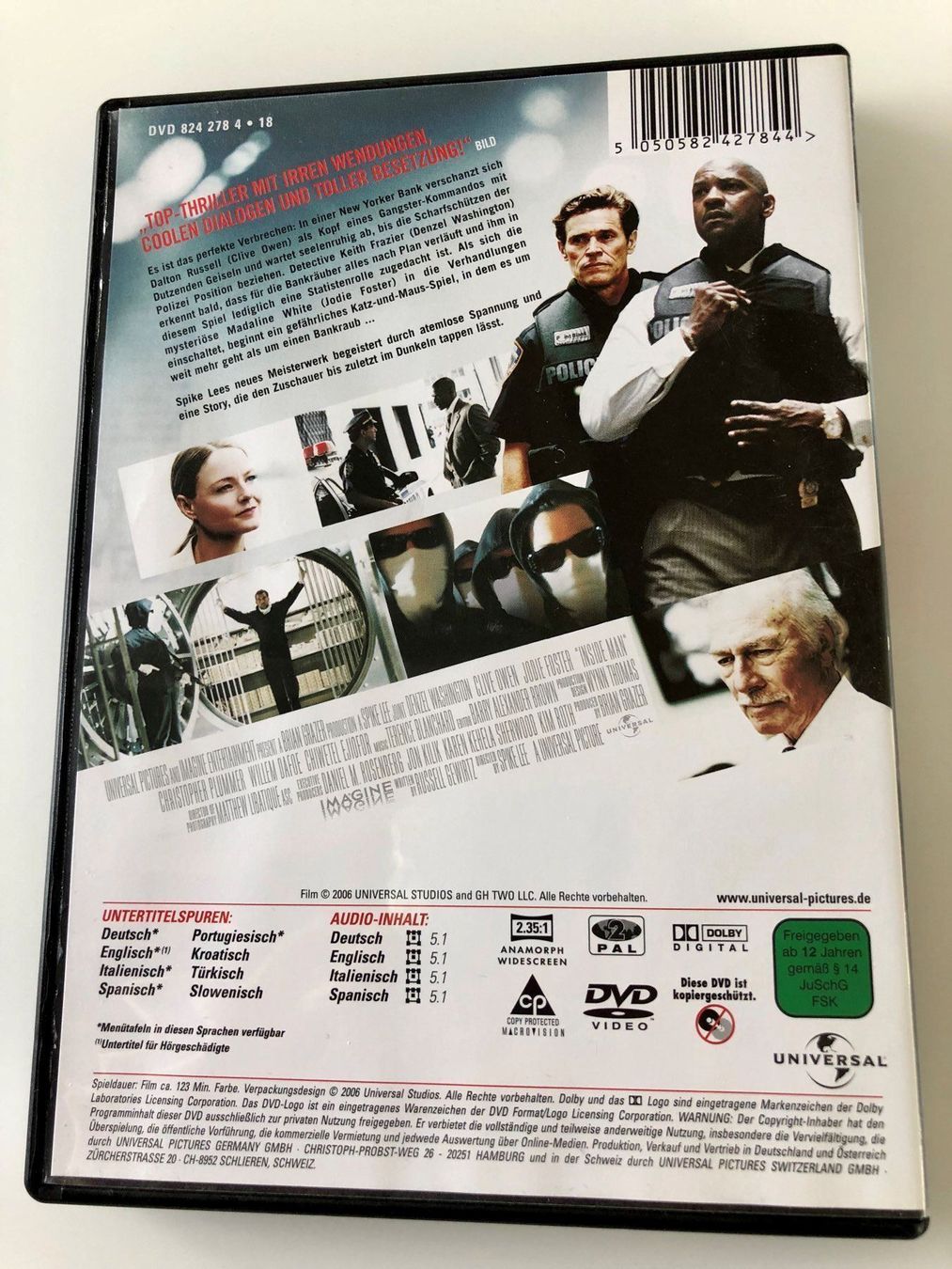 Alle DVDs: DVD - INSIDE MAN – Gebraucht aus Gommiswald von Aloha.Spirit 1