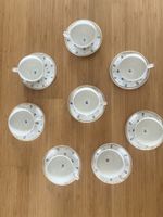 Service de tasses + sucrier en porcelaine fines -8pces