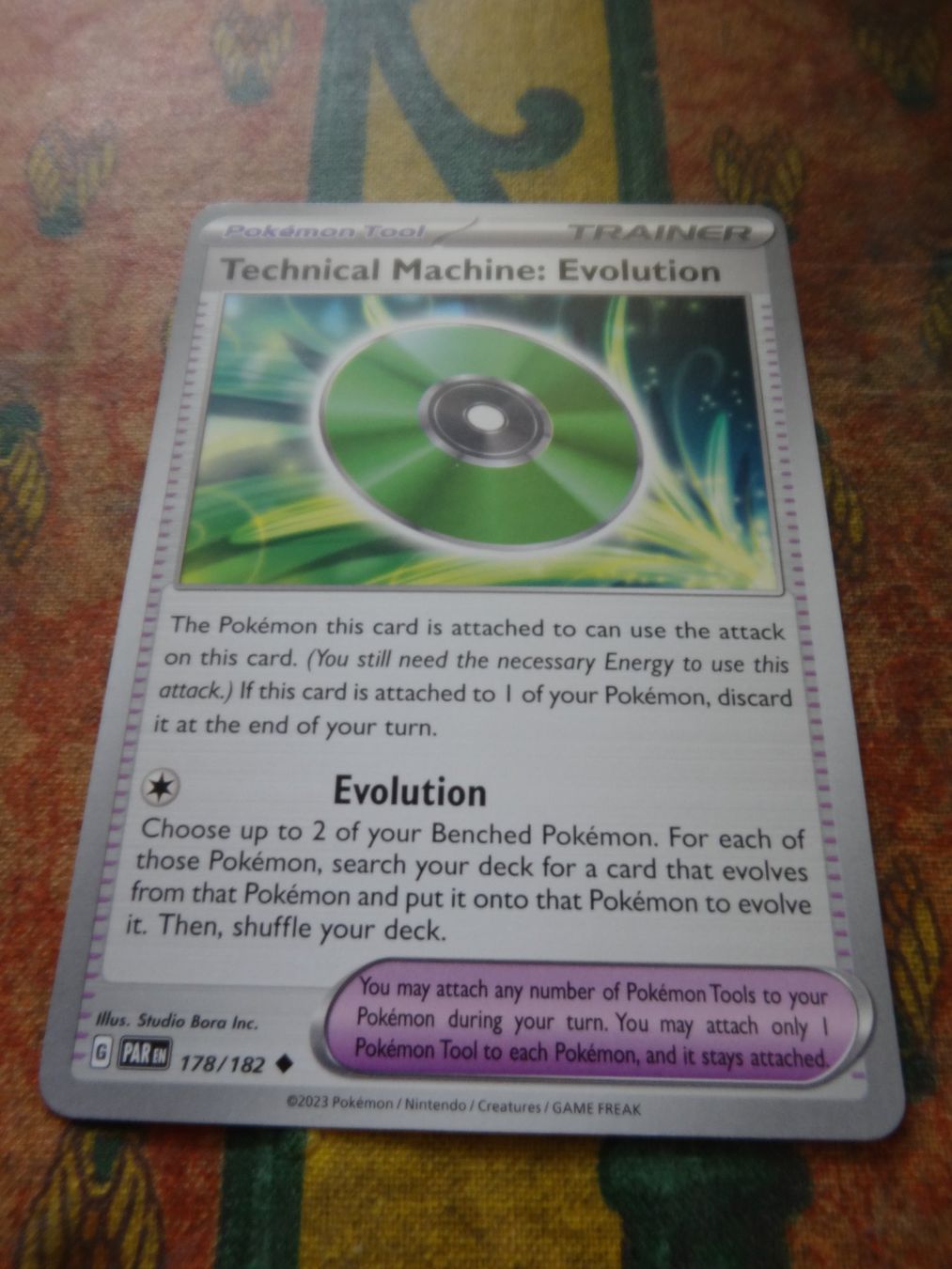 Pokémon Carte collezionabili: POKEMON Technical machine evolution G PAREN178/182TRAINER23 – Usato da Romanel-sur-Lausanne venduto da Swift13