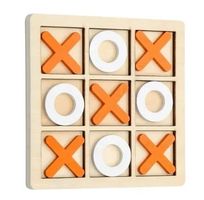 Tic Tac Toe Spiel Holz Platte Kinderspiel Brettspiel