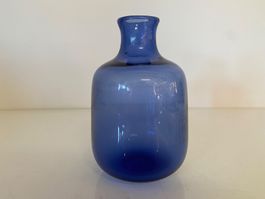 Saphir Blaue Glasvase von Holmegaard