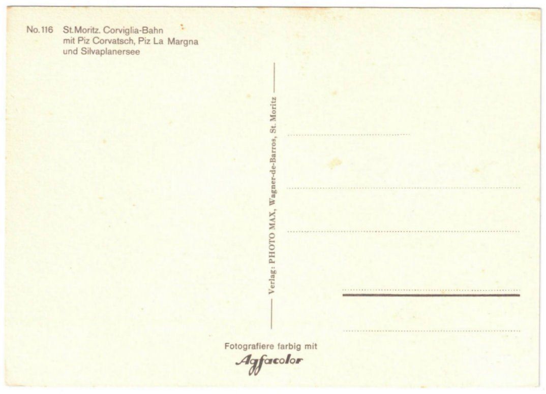 Cartoline postali: St. Moritz - Standseilbahn Corviglia – Usato da Binningen venduto da Mountainrider 1