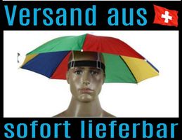 Kopfschirm Regenbogen Militär Hut Kappe Kappe Regenschirm