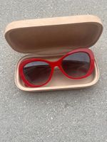 Chanel Sonnenbrille in Rot mit Etui