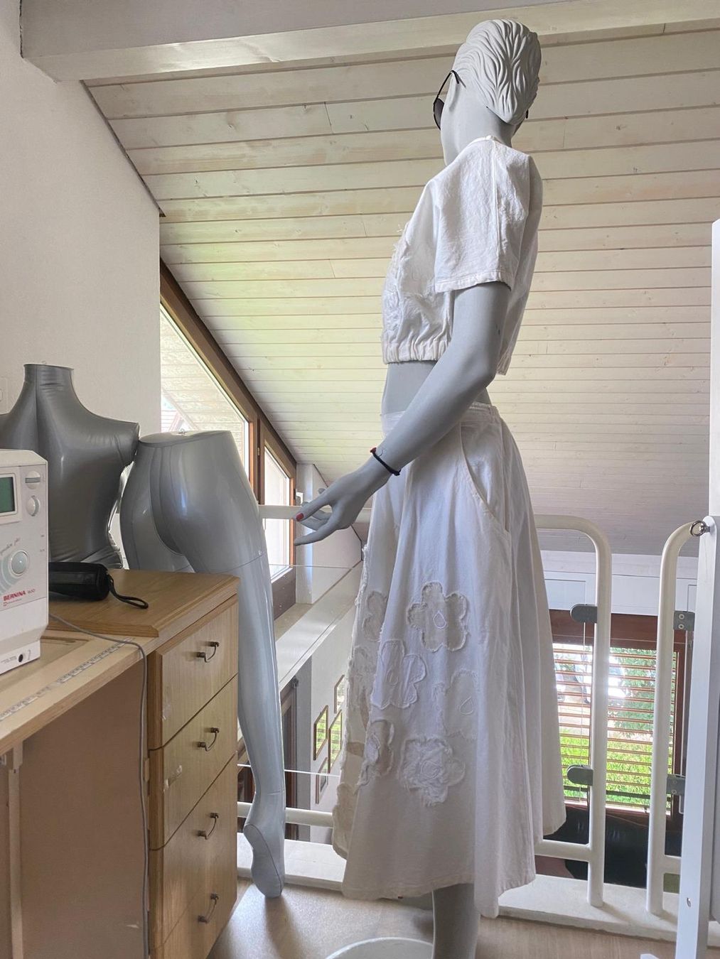 Vestiti: Kleid 2teilig, Vintage – Usato da Neuhausen venduto da Lechasseur 8