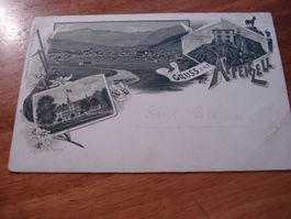 Karte "Gruss aus Appenzell", 1906, gelaufen
