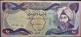 IRAK 10 DINARS 1982   IBN AL HAYTAM