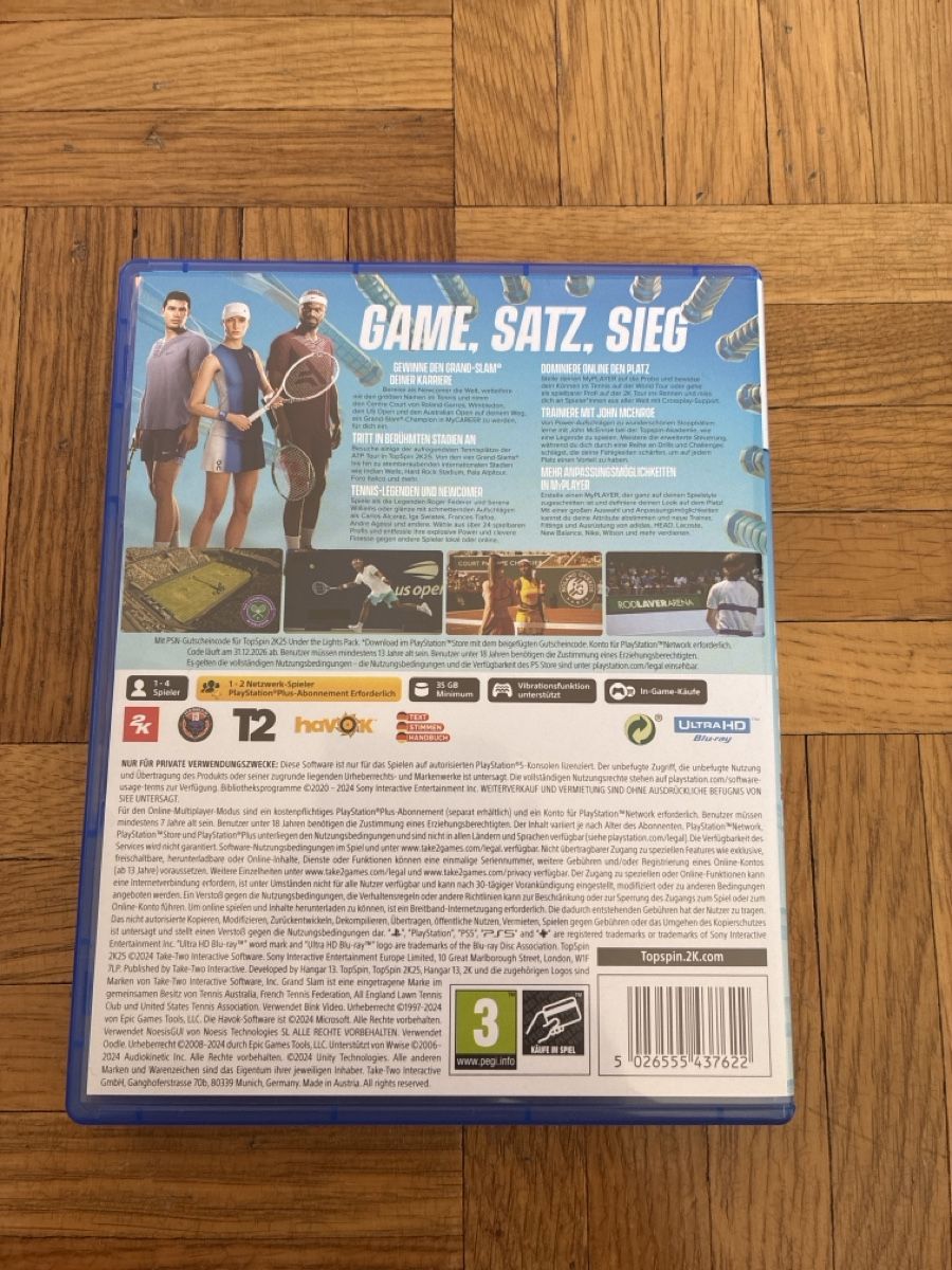 Sony Spiele: PS5 TOPSPIN 2k25 – Neu (gemäss Beschreibung) aus Uster von mase10000 1