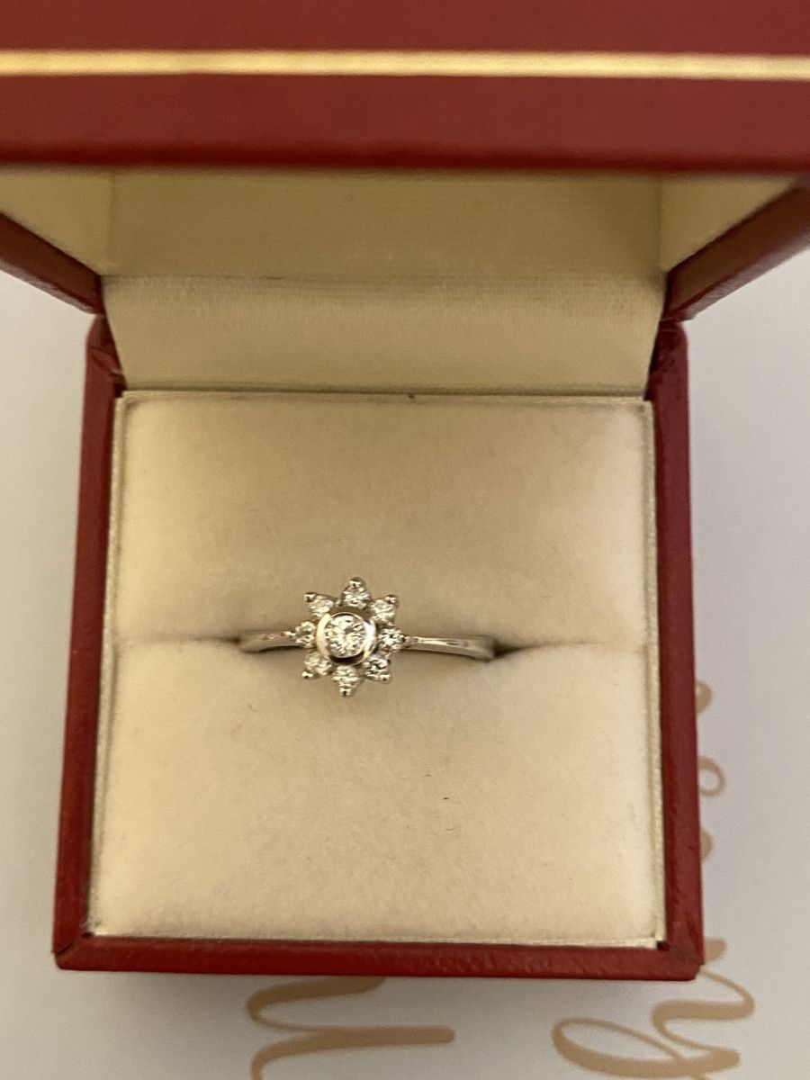 Anelli: Weisgold Ring mit Diamanten 0.32 Karat – Usato da Pfungen venduto da Sheki56