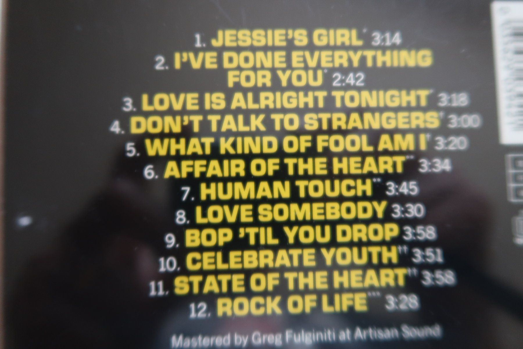 CDs: RICK SPRINGFIELD - GREATEST HITS - CD – D'occasion à Basel par Patiscat 2