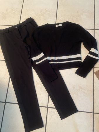 Damen Set Bisou Today schwarz weiss Gr. S neuwertig