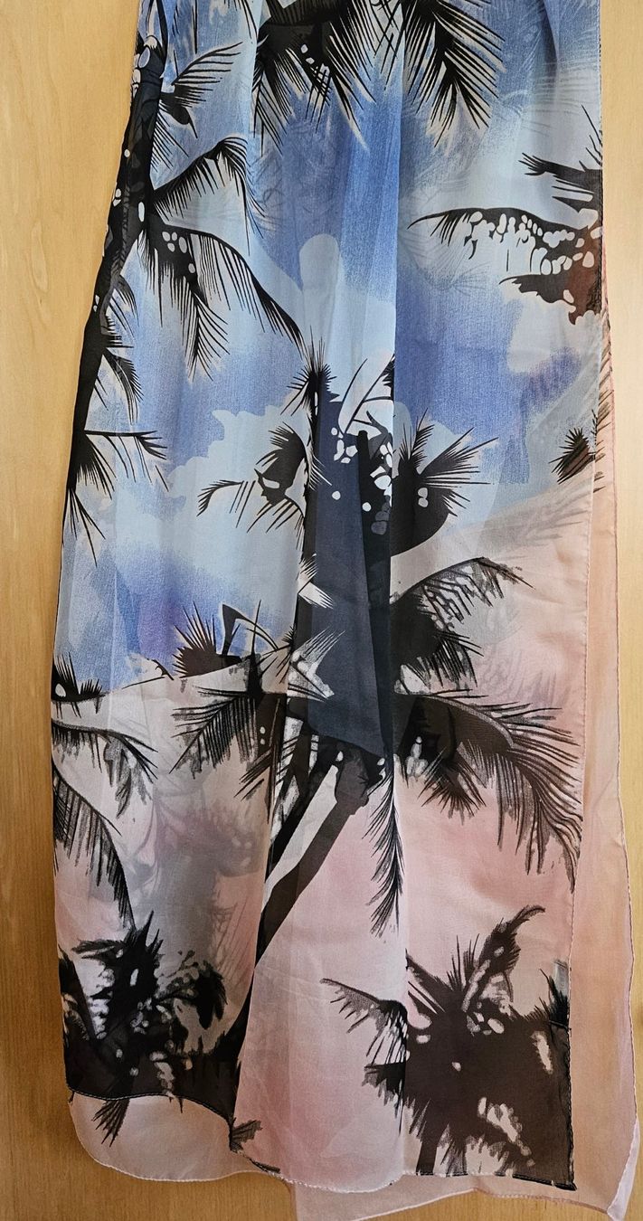 Gerry Weber Camicette: Sommerliche Bluse Palmenprint mit Tuch Gr. M – Nuovo (secondo la descrizione) da Weinfelden venduto da heibo02 1