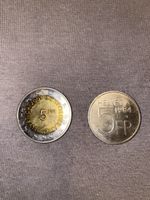 2x 5.- Franken Gedenkmünzen