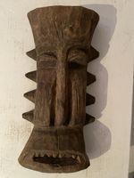4 Afrikanische Masken, Holz, Handgeschnitzt