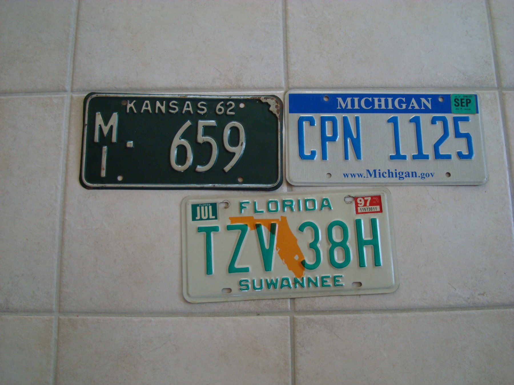 Insegne: KANSAS MICHIGAN UND FLORIDA – Usato da Scherz venduto da 5246