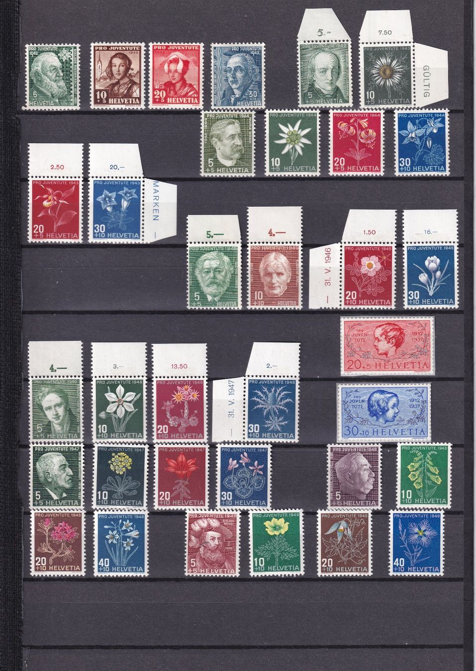 Tutti i francobolli: Pro Juventute 1927-1949 – Usato da Rotkreuz venduto da sheyenne72 2