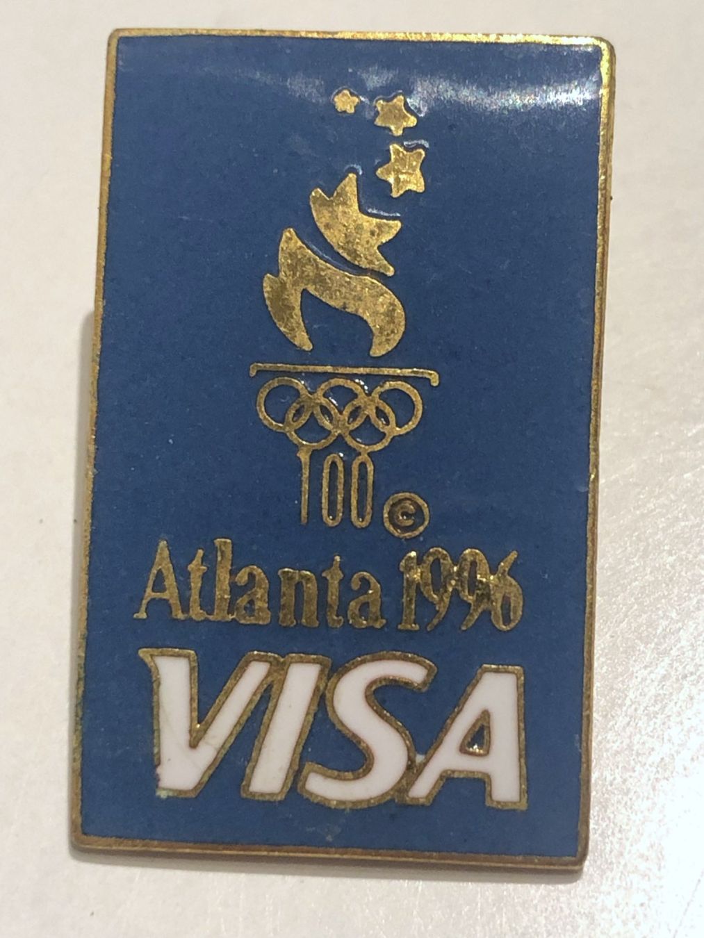 Placchette & Badge: Pin Atlanta 1996 VISA – Usato da Lommiswil venduto da canoga