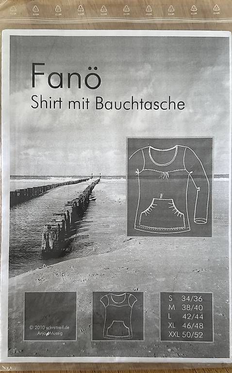 Schnittmuster: Schnittmuster Shirt mit Bauchtasche Fanö – Gebraucht aus Thun von oberschin