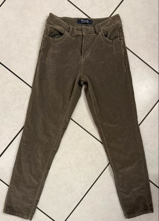 Multiblu Cordhosen Gr. 38 Khaki Braun 98% Baumwolle 2% Elast