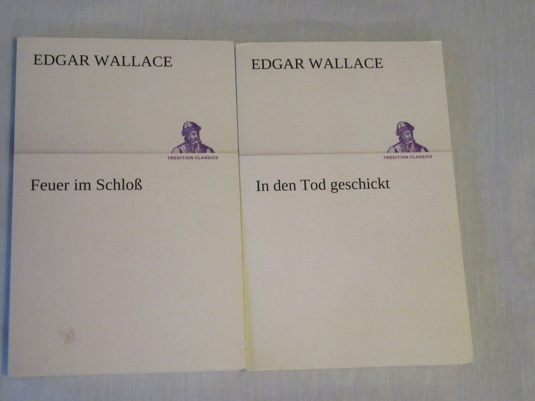 Libri: Edgar Wallace Feuer i.Schloss, In den Tod gesch. Versand 3.- – Usato da Bern venduto da Mariana7