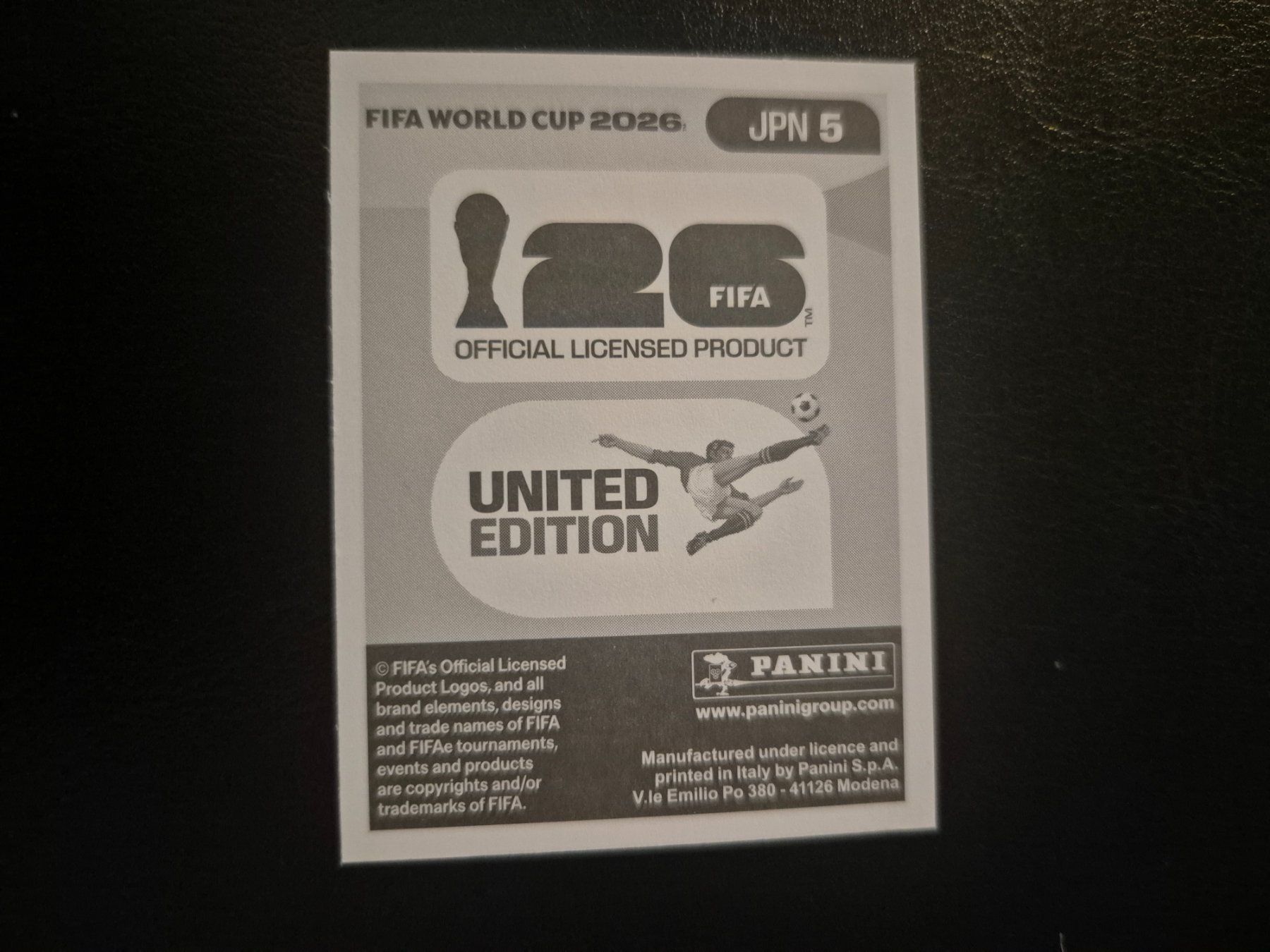 Panini Carte collezionabili: Panini WM 26 JPN 5 – Nuovo (secondo la descrizione) da Rorschacherberg venduto da AJ3108 1