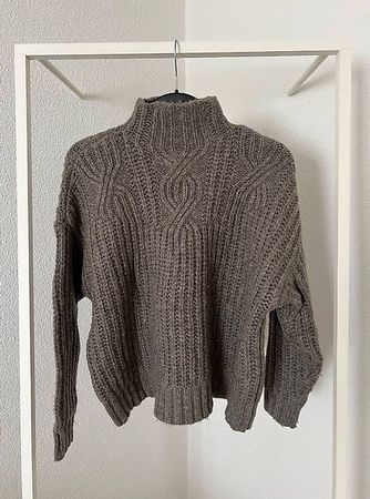 Pullover greige Damen S Wolle