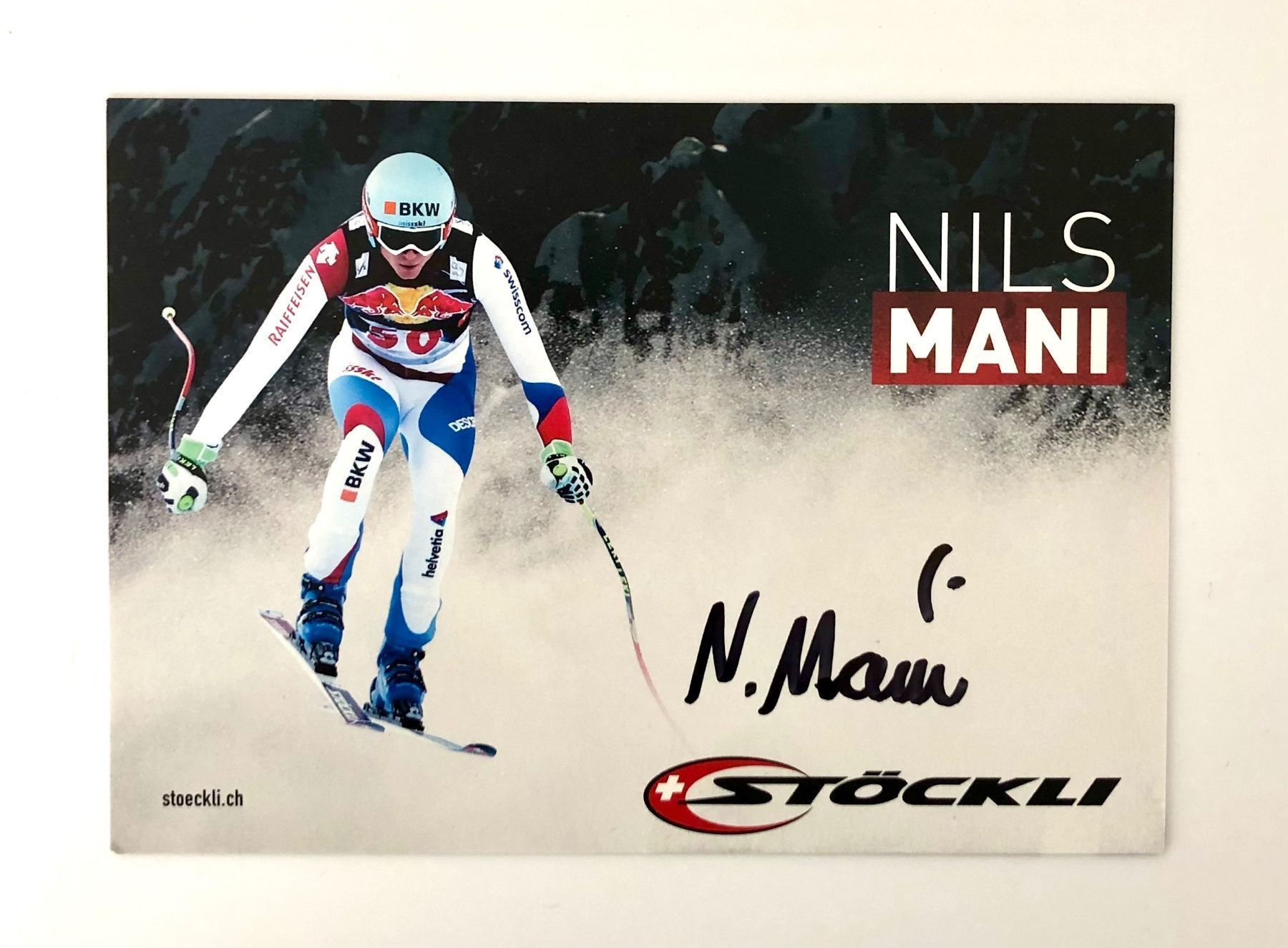 Autografi: Nils Mani Autogramm Stöckli – Usato da Inwil venduto da TheSwissEagle