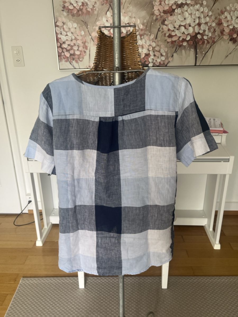 Blusen: Leinenbluse, blau, Clarina, 40 – Gebraucht aus Solothurn von Bobesch08 3