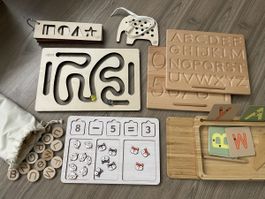 matériel éducatif inspiré de la méthode Montessori (Bois)