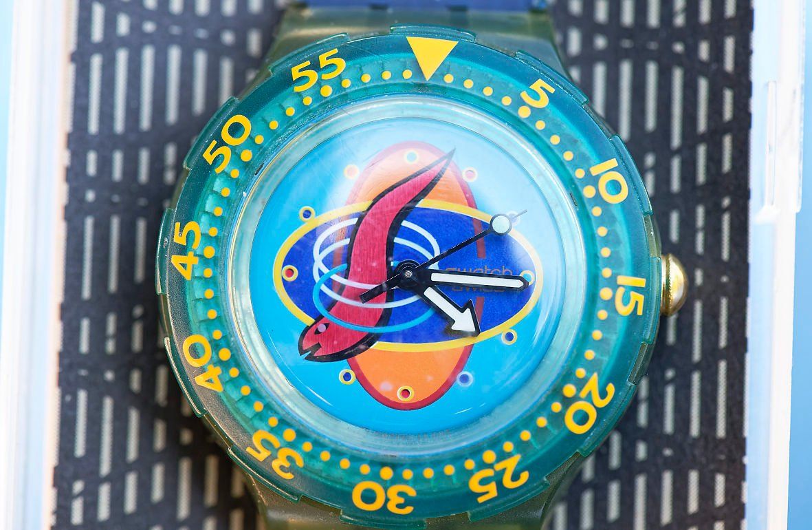 Swatch Orologi: Swatch Aqua Chrono, getragen – Usato da Bern venduto da Maccalvin