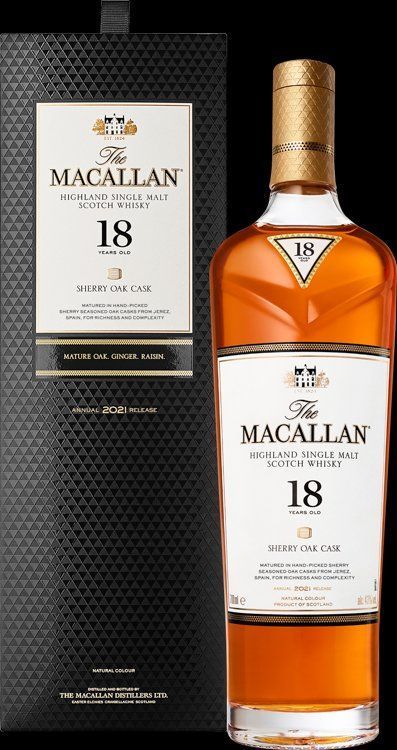 Macallan Bevande alcoliche: Macallan Sherry 18 years 2021 – Nuovo e nell'imballaggio originale da Deitingen venduto da ped_7s7b