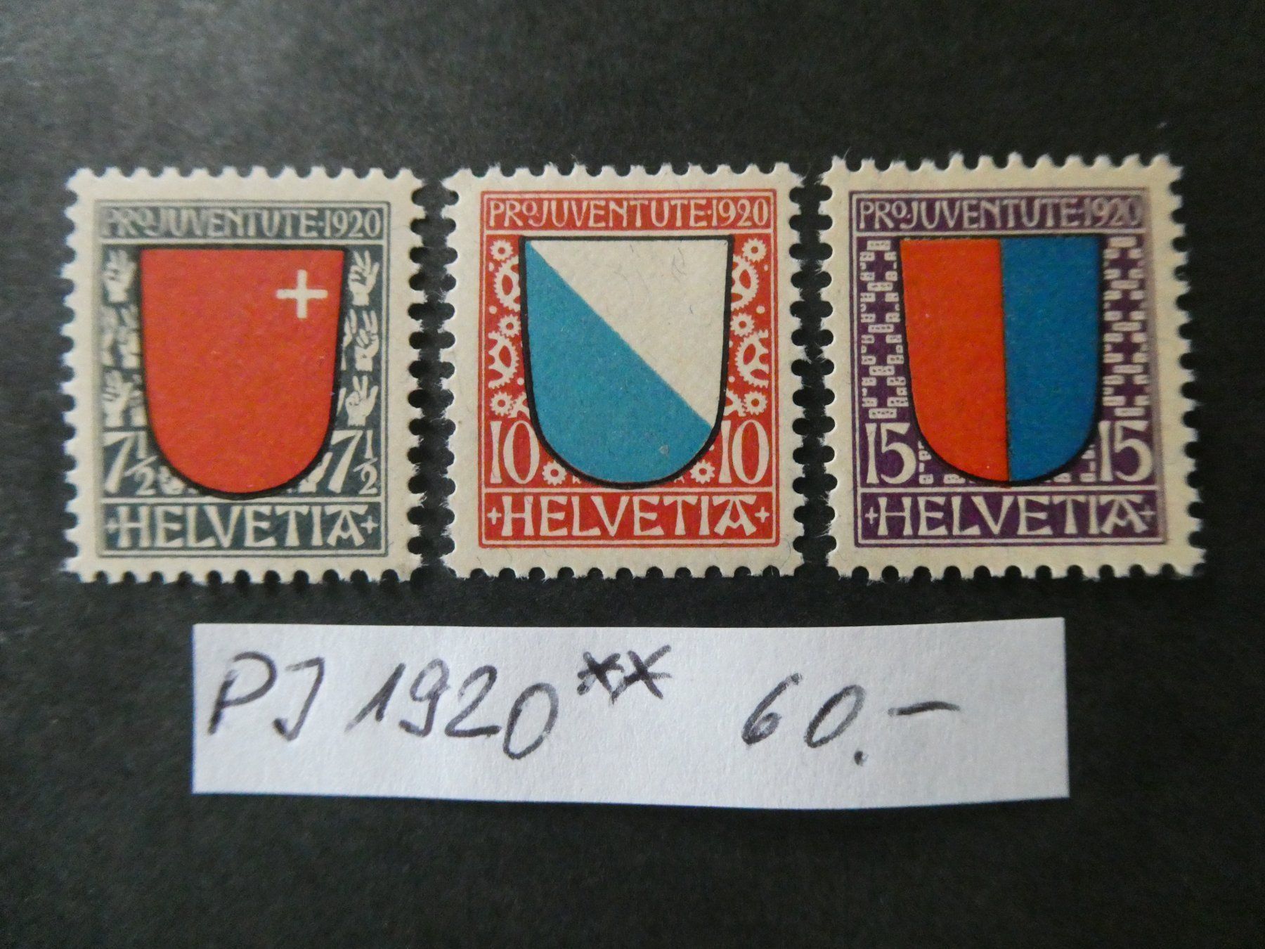 Tutti i francobolli: Pro Juventute 1920 postfrisch – Usato da Lausen venduto da Herbamare01