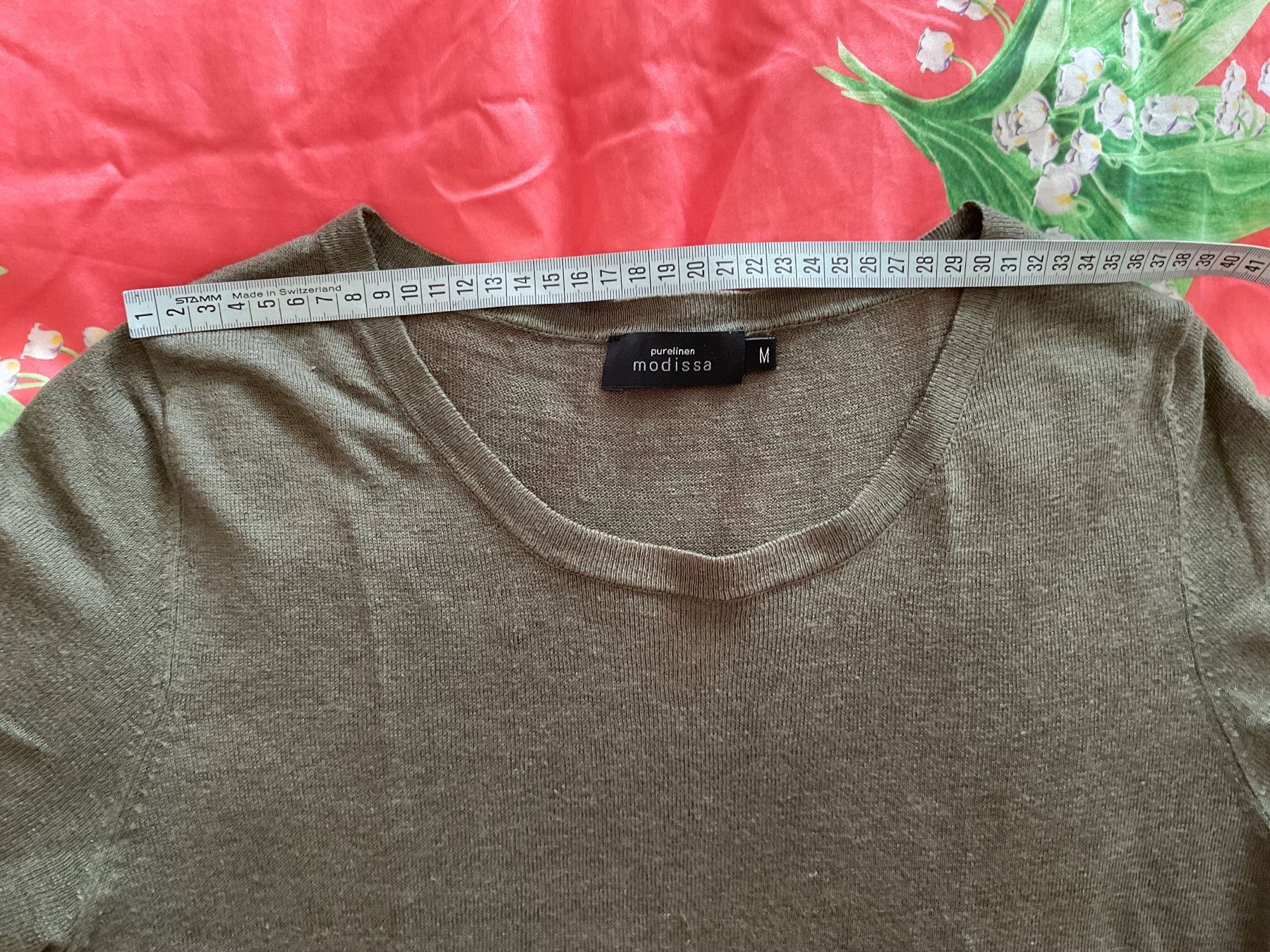 Maglioni & Felpe: Modissa 100% Leinen Pullover Gr M grün-Olive neuwertig – Usato da Urdorf venduto da alda02 4