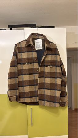 Herrenjacke im Holzfällerstil, kariert, Grösse– Neu!