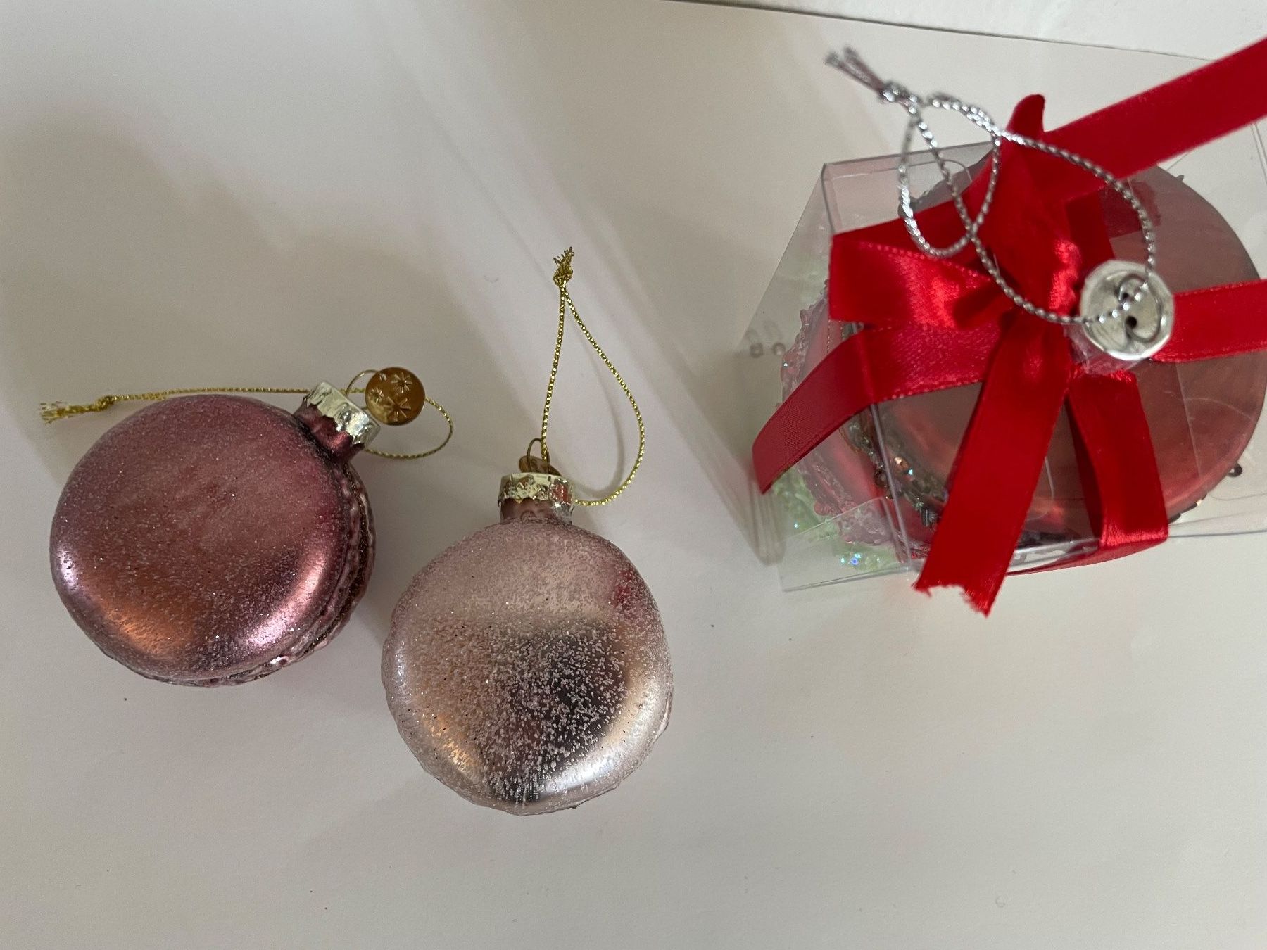 Tutte le decorazioni: 3 Weihnachtsbaum-Schmuck, Macarons – Nuovo e nell'imballaggio originale da Cham venduto da 2eye 3