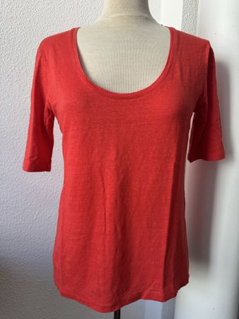 T-shirt lin rouge Majestic Filatures, taille 3