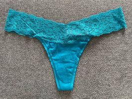 Victoria’s Secret Cotton Lace Thong M NEW