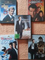 5 x James Bond 007 DVDs - R. Moore, P. Brosnan & D. Craig